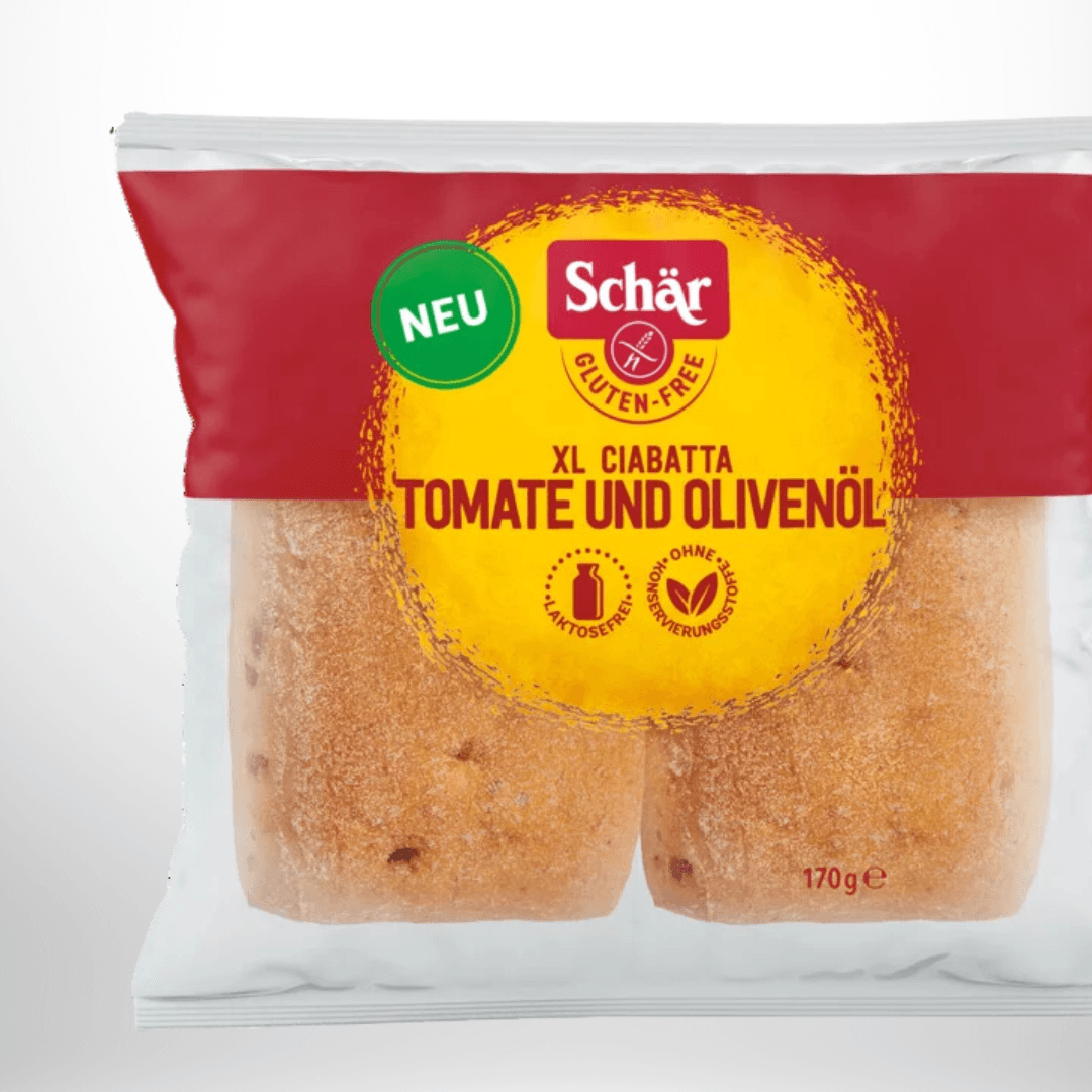 Schär Ciabatta XL Tomate und Olivenöl 170g – Bild 1
