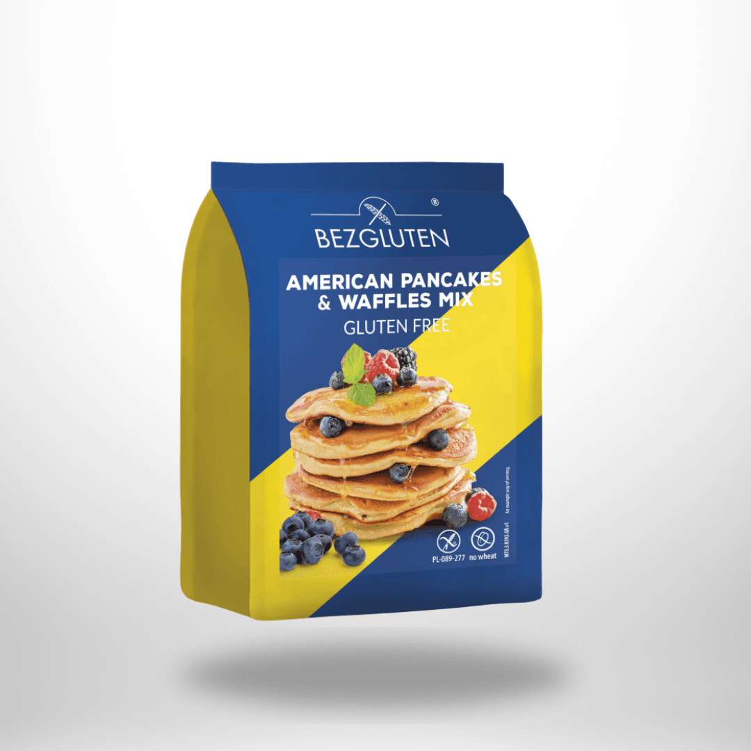 BezGluten Mix für amerikanische Pfannkuchen und Waffeln 300g