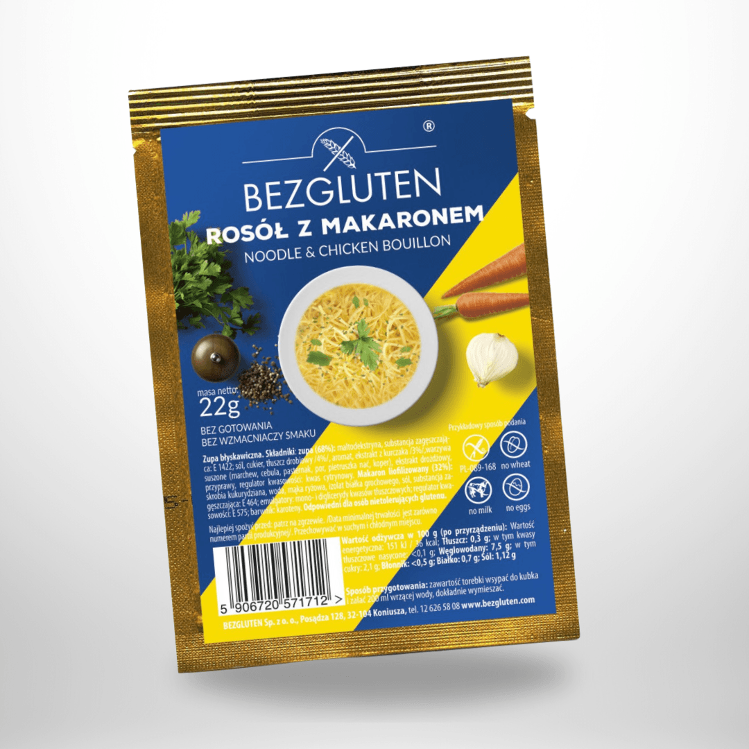 BezGluten Nudelsuppe 22g – Bild 1