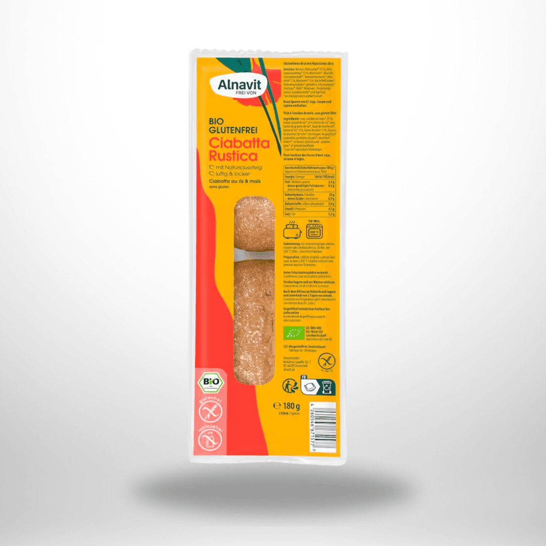 Alnavit Ciabatta Rustica Bio 180g – Bild 1