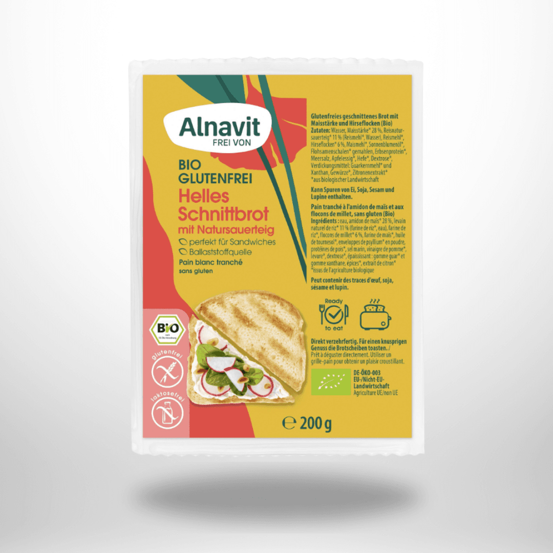 Alnavit Helles Schnittbrot Bio 200g – Bild 1