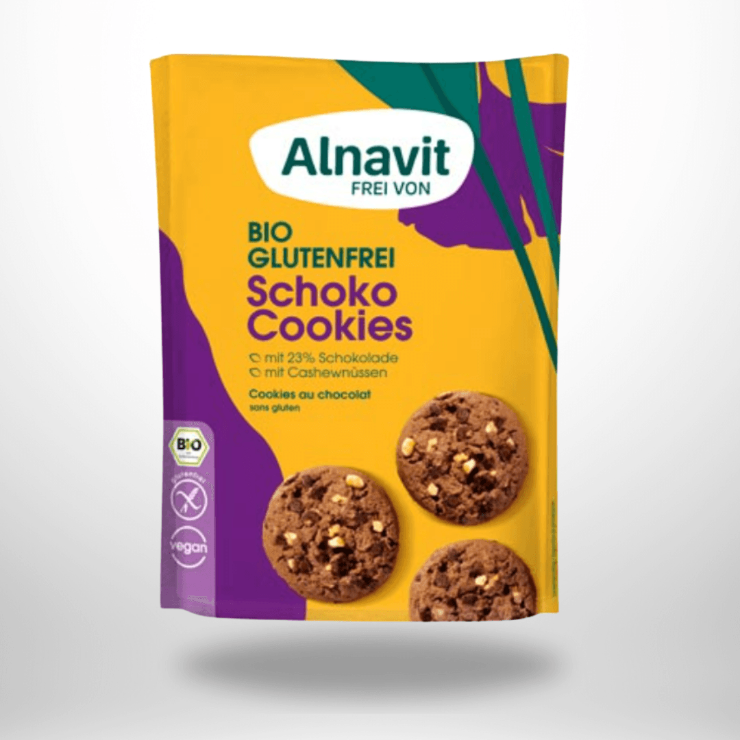 Alnavit Schoko Cookies Bio 125g – Bild 1