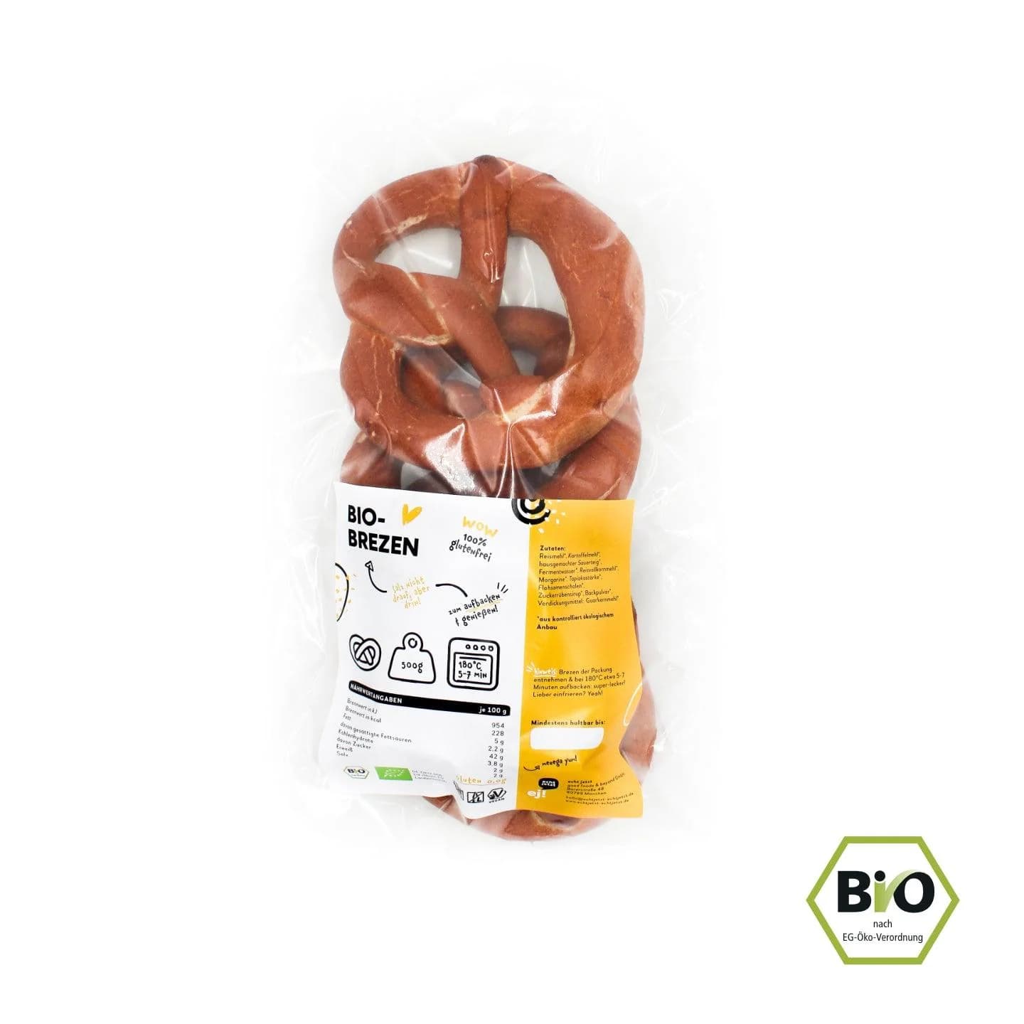 echt jetzt! Bio Brezen 525g - tiefgefroren – Bild 1