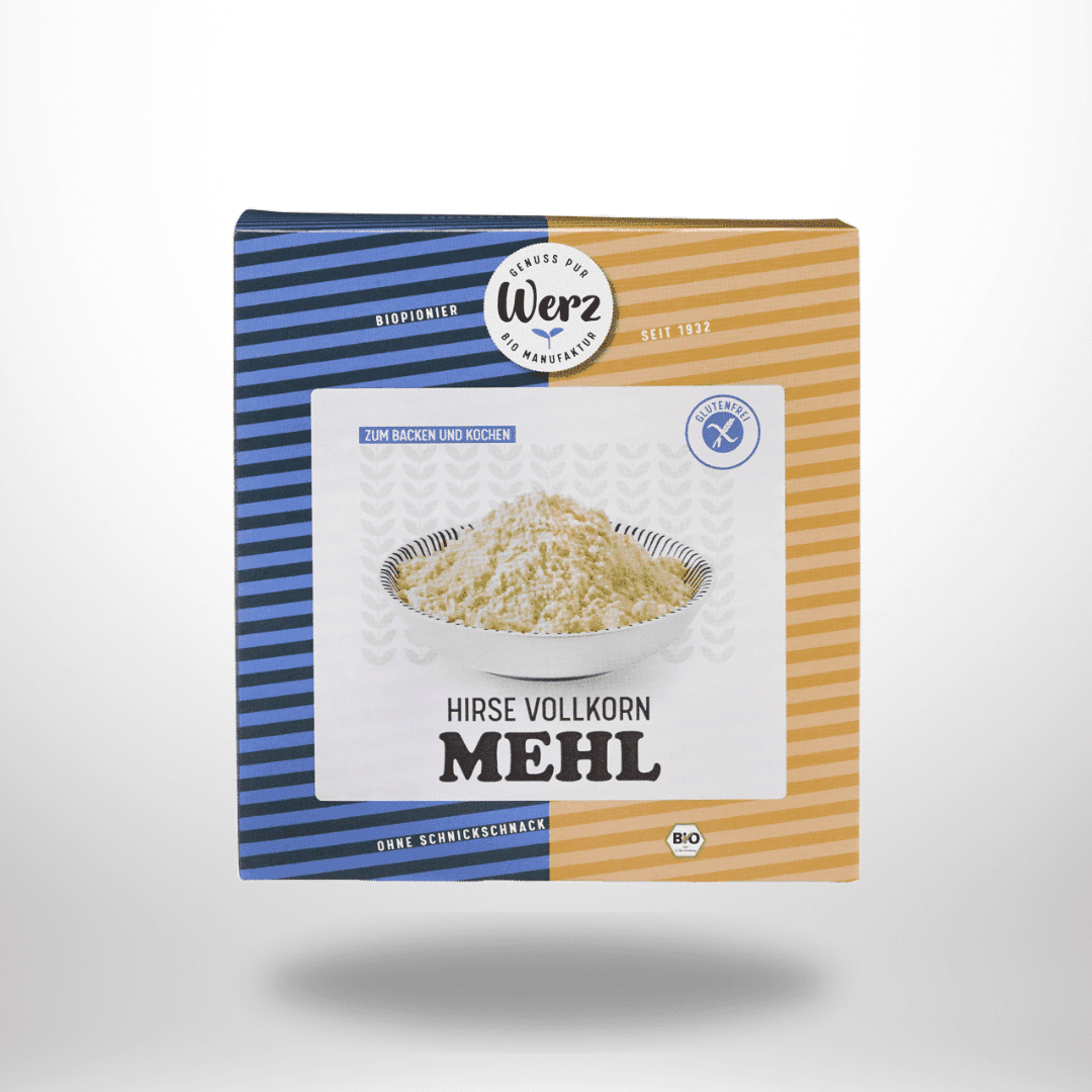 Werz Hirse-Vollkorn Mehl Bio 1kg – Bild 1