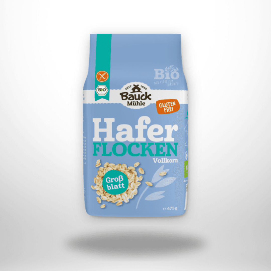 Bauck Haferflocken Großblatt Bio 475g – Bild 1