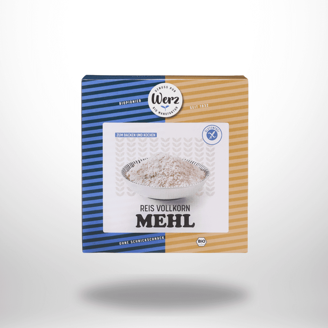 Werz Reis-Vollkorn Mehl Bio 1kg – Bild 1