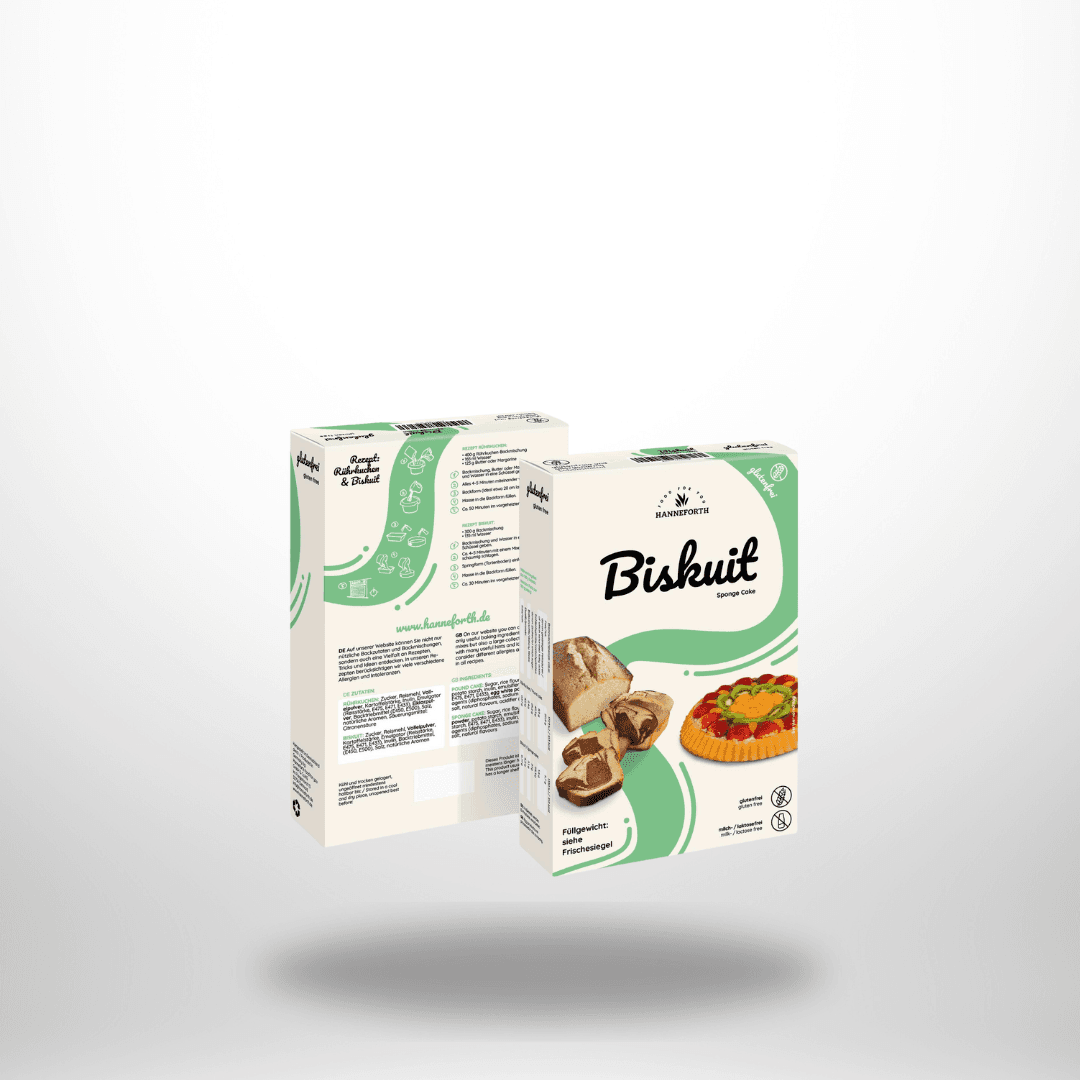 Hanneforth Backmischung Biskuit 300g – Bild 1