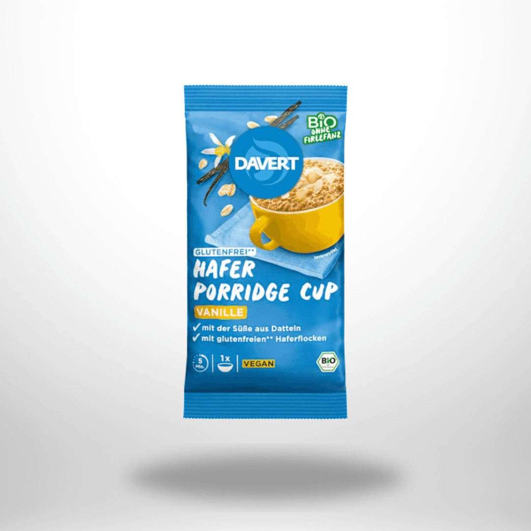 Davert Porridge Cup Vanille Bio 65g – Bild 1