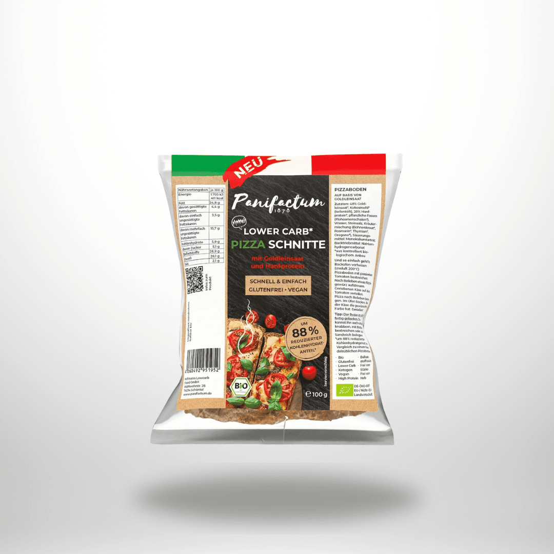 Panifactum Low Carb Pizza Schnitte Bio 100g – Bild 1