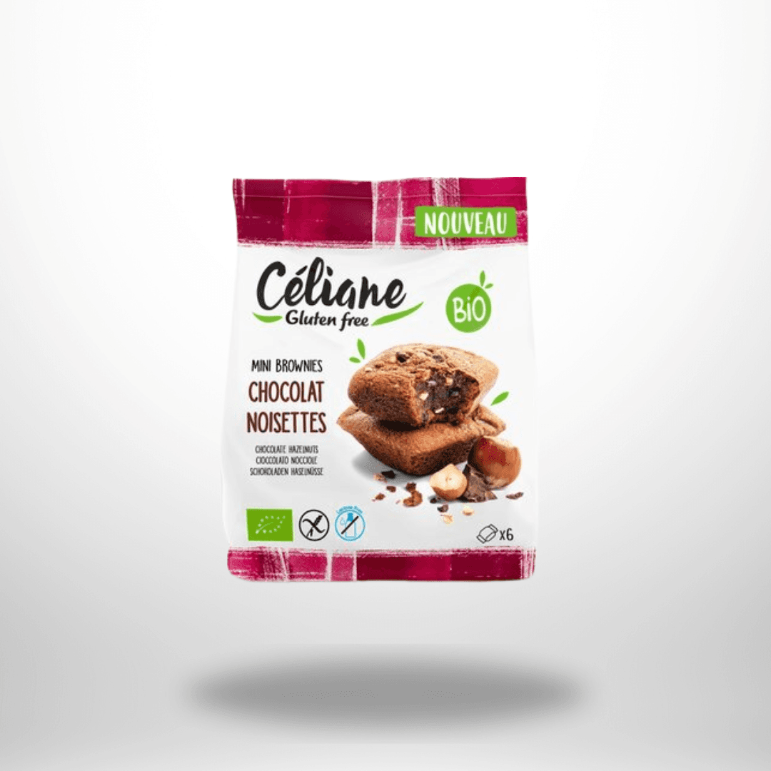 Céliane Bio Mini-Brownies Haselnuss-Schoko 170g