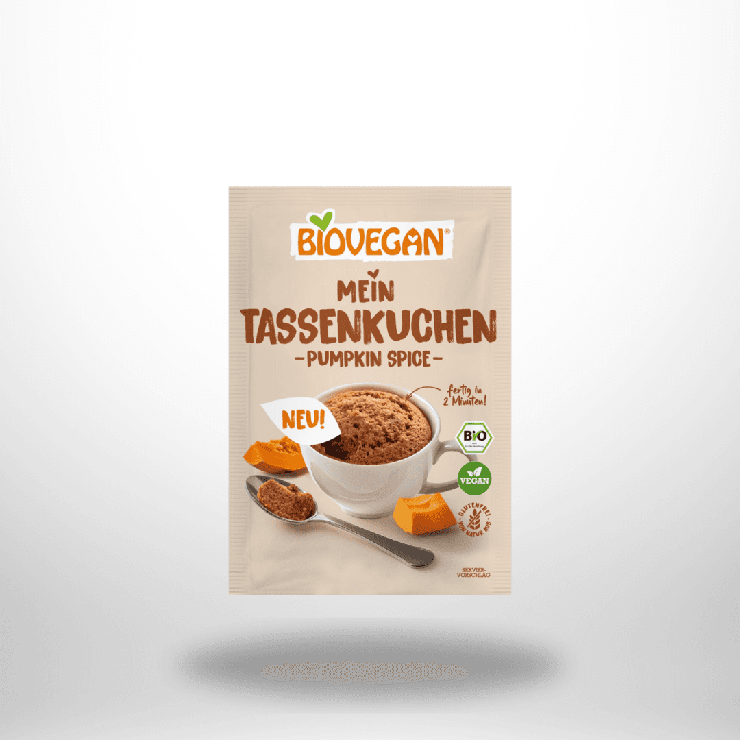 BioVEGAN Mein Tassenkuchen Pumpkin Spice Bio 55g – Bild 1