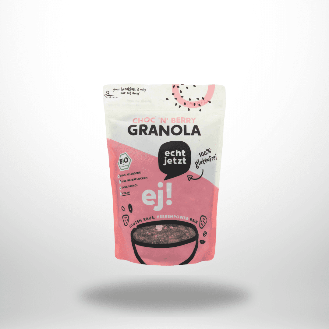echt jetzt! Choc 'n' Berry - Bio Granola ohne Hafer 350g – Bild 1