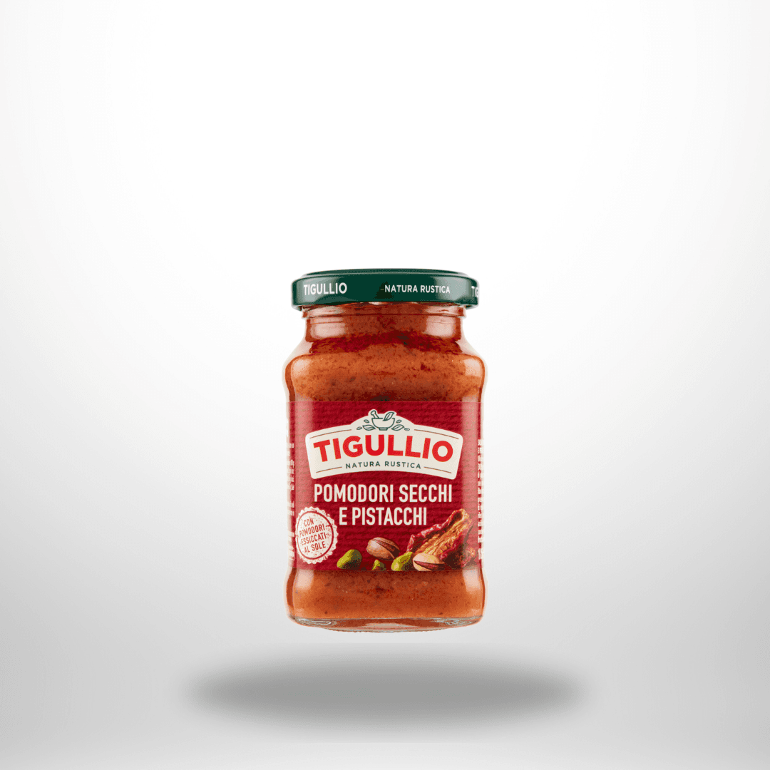 Tigullio Pesto Pomodori Secchi e Pistacchi 190g – Bild 1