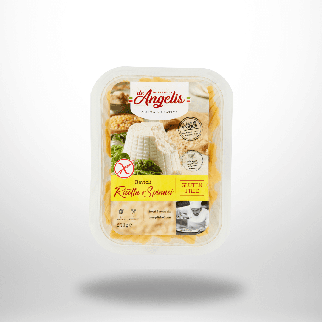 De Angelis frische Ravioli mit Ricotta und Spinat 250g
