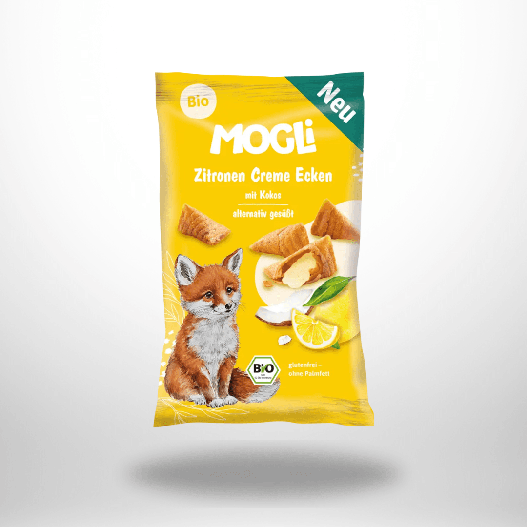 Mogli Zitronen Creme Ecken mit Kokos Bio 30g – Bild 1