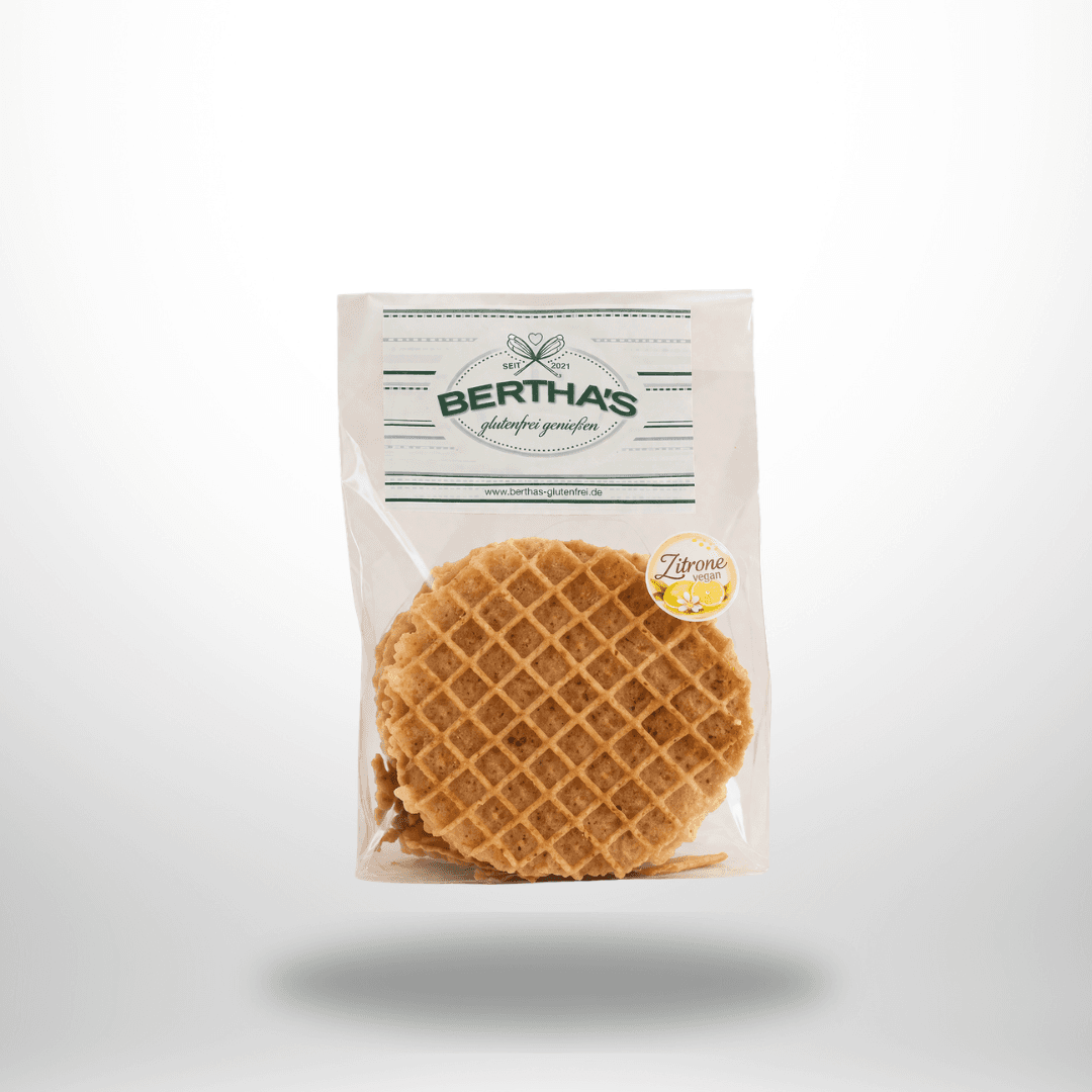 Bertha's vegane Zitronenwaffeln 100g – Bild 1