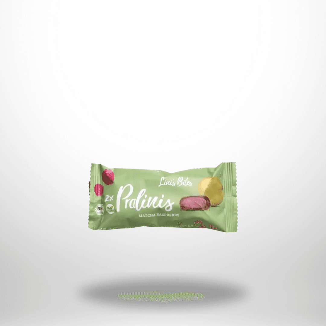 Linis Bites Pralinis Matcha Raspberry Bio 46g – Bild 1