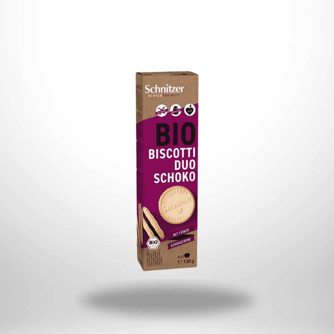 Schnitzer Bio Biscotti Duo Schokolade 130g – Bild 1
