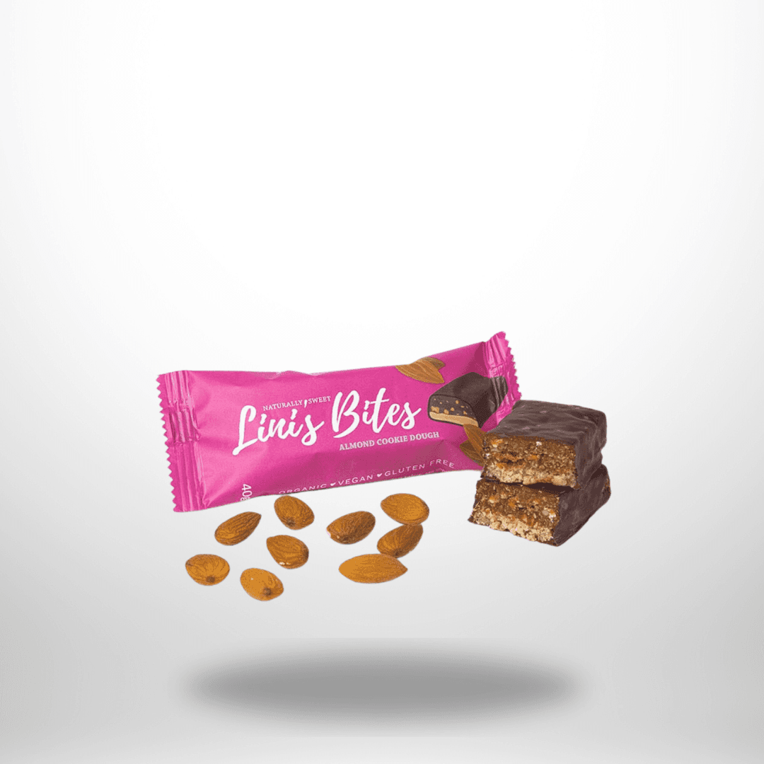 Lini’s Bites Almond Cookie Dough Style Riegel Bio 40g – Bild 1