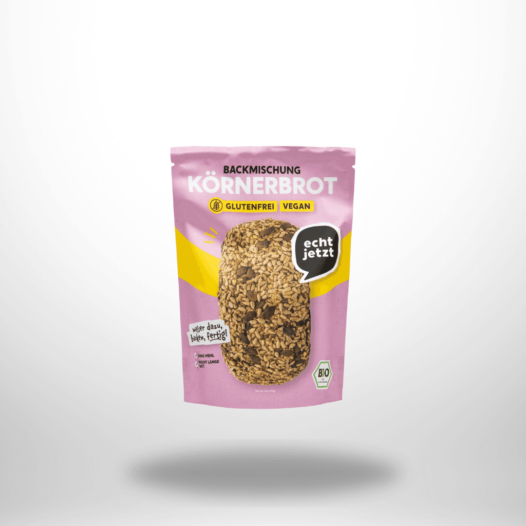 echt jetzt! Bio Körnerbrot Backmischung 500g – Bild 1