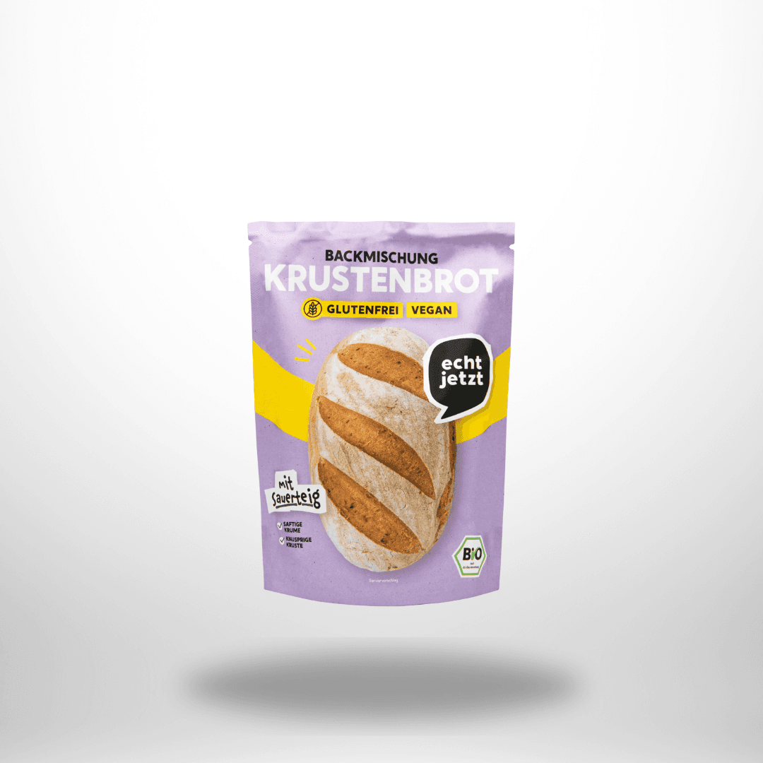 echt jetzt! Bio Krustenbrot Backmischung 500g – Bild 1