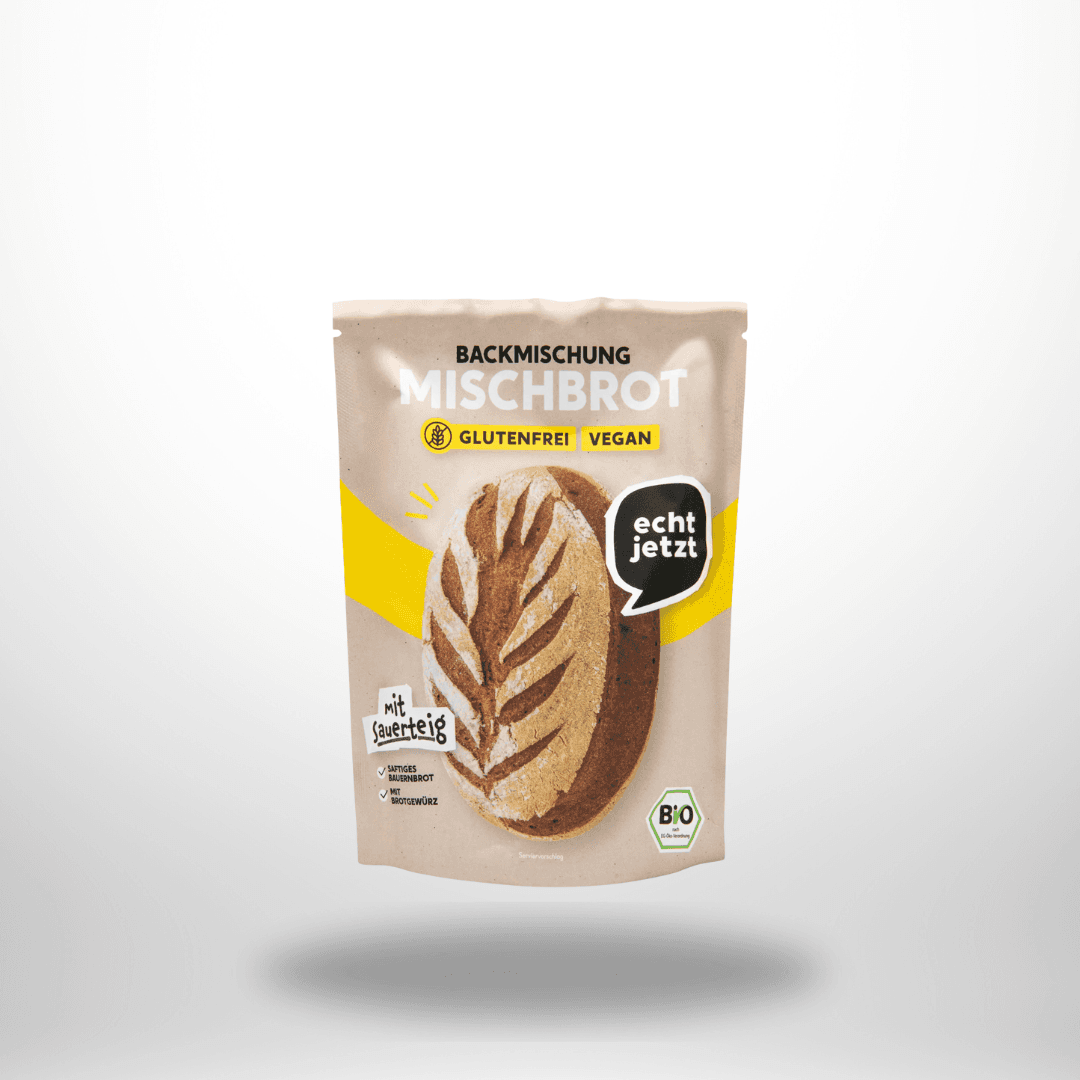 echt jetzt! Bio Mischbrot Backmischung 500g – Bild 1