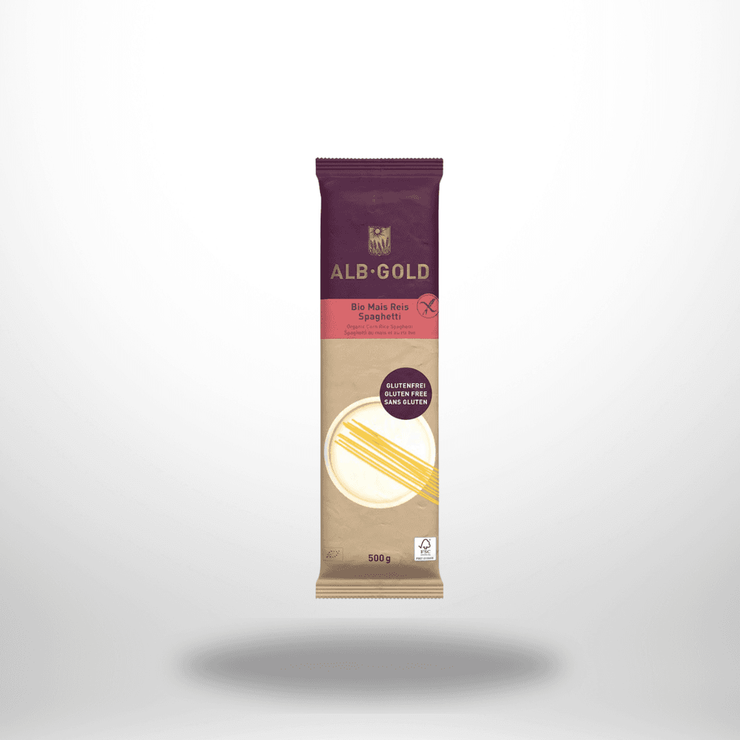 ALB-GOLD Mais Reis Spaghetti Bio 500g