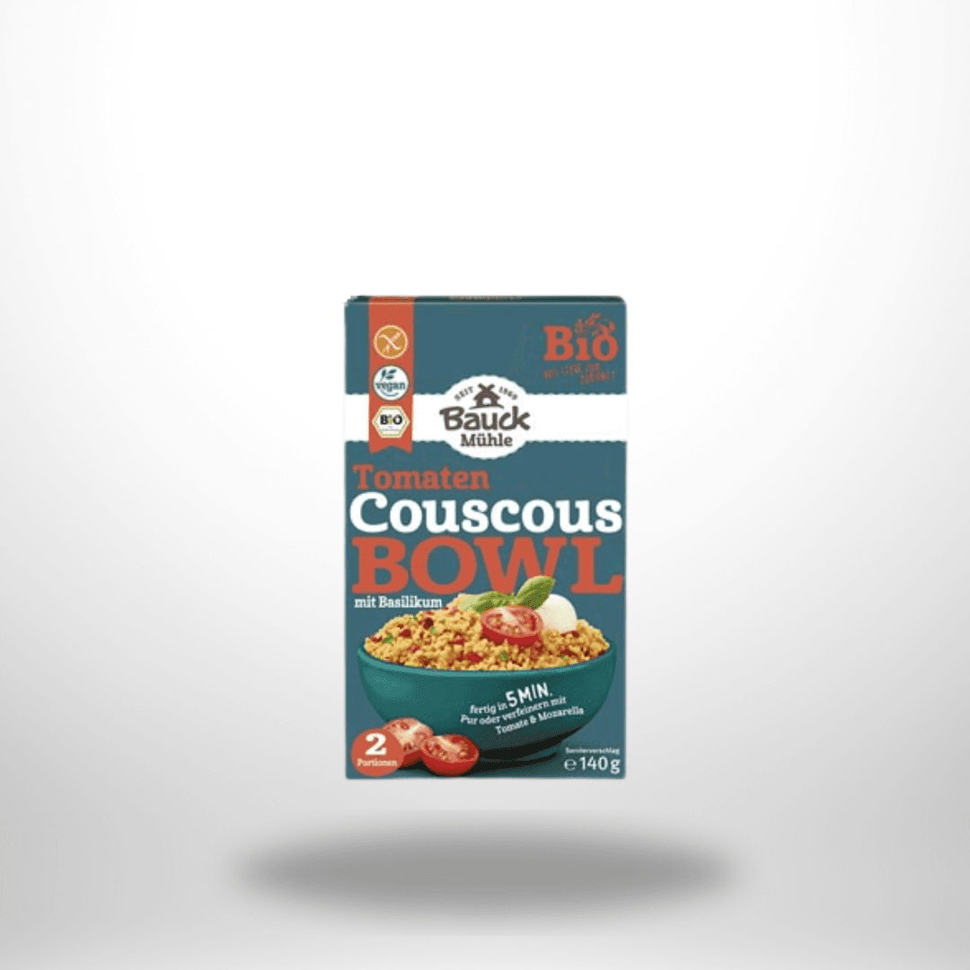 Bauck Tomaten Couscous Bowl mit Basilikum Fertigmischung Bio 140g – Bild 1