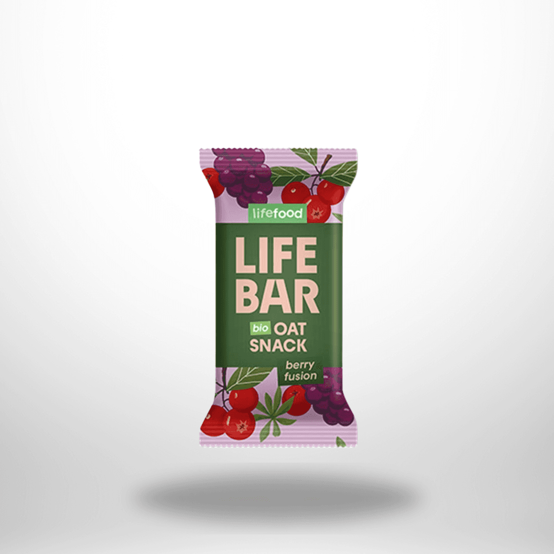 Lifebar OatSnack Berry Fusion Bio 40g – Bild 1