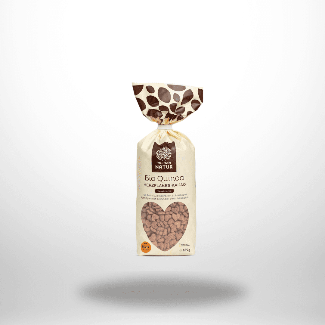 Mudda Natur Quinoa Herzflakes Kakao Bio 165g