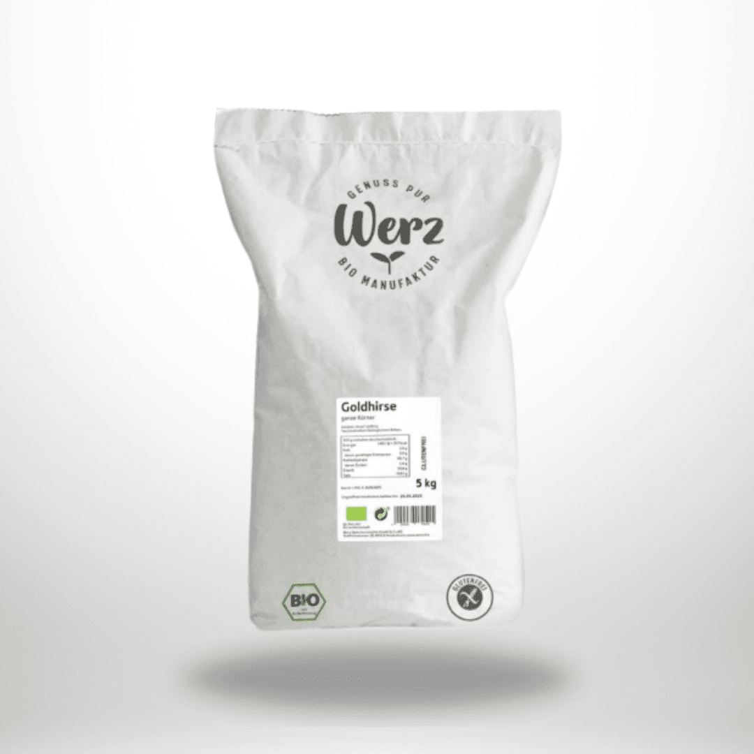 Werz Goldhirse Ganze Körner Bio 5kg – Bild 1