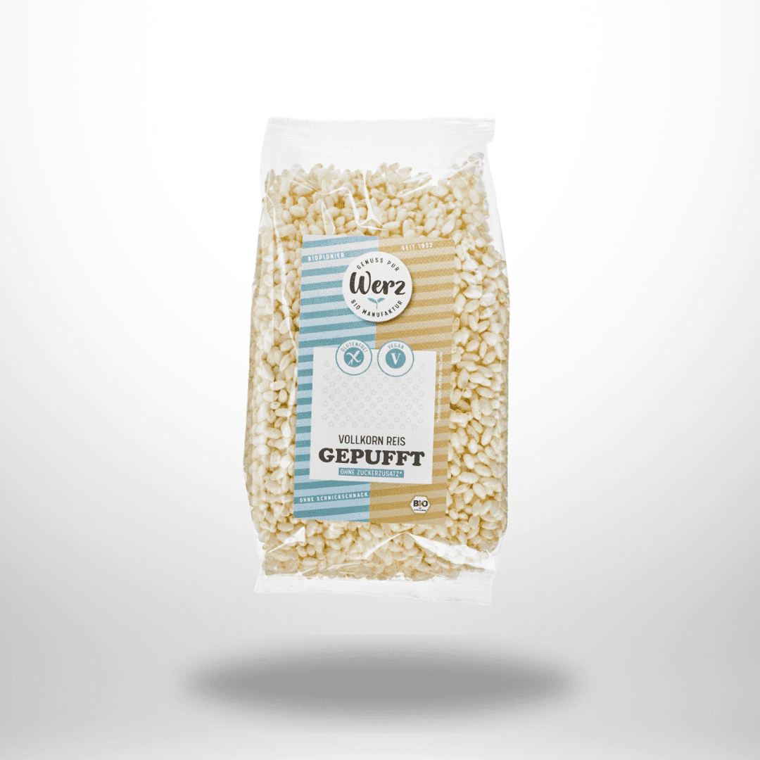 Werz Reis Vollkorn gepufft Bio 125g – Bild 1