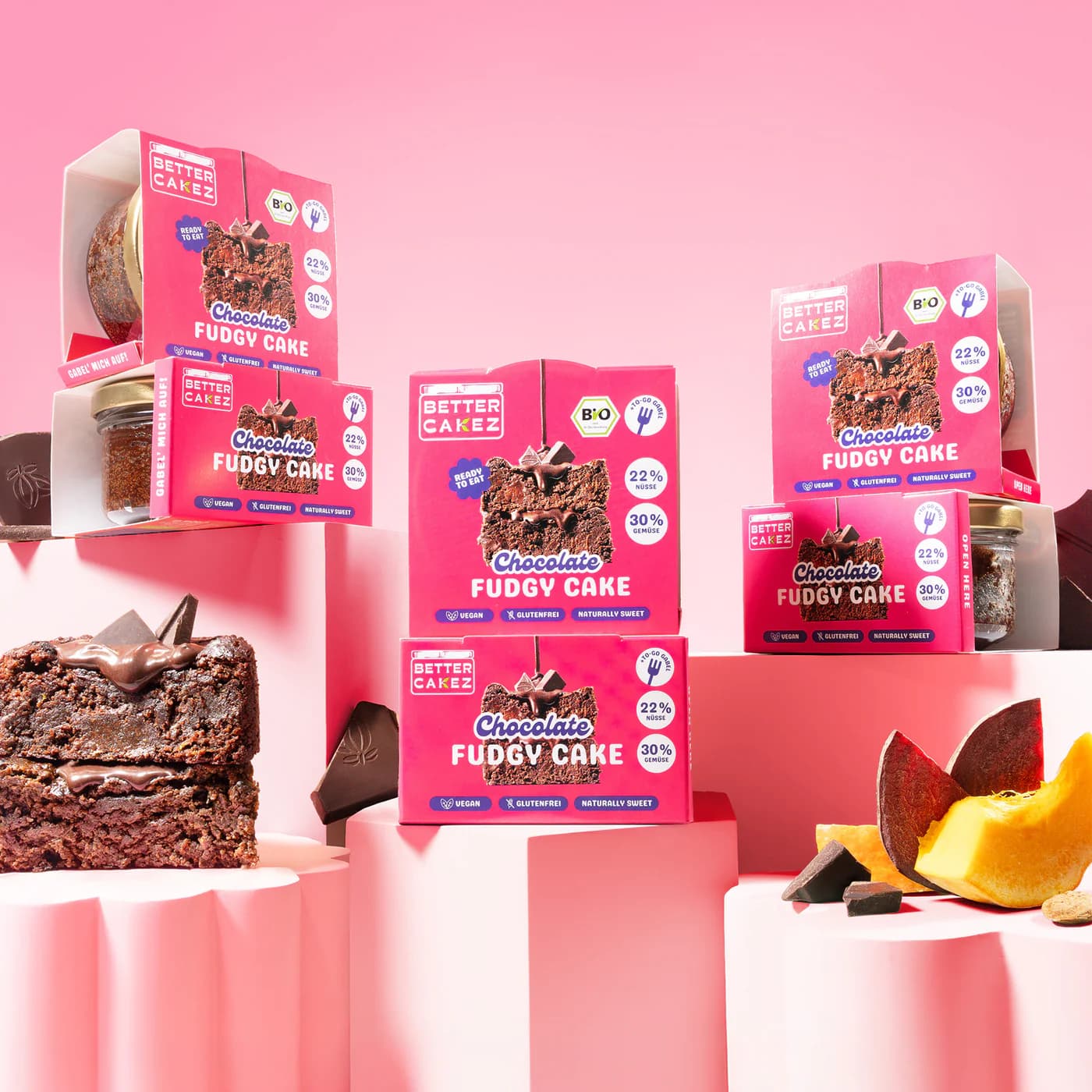 Better Cakez Chocolate Fudgy Cake Bio 105g