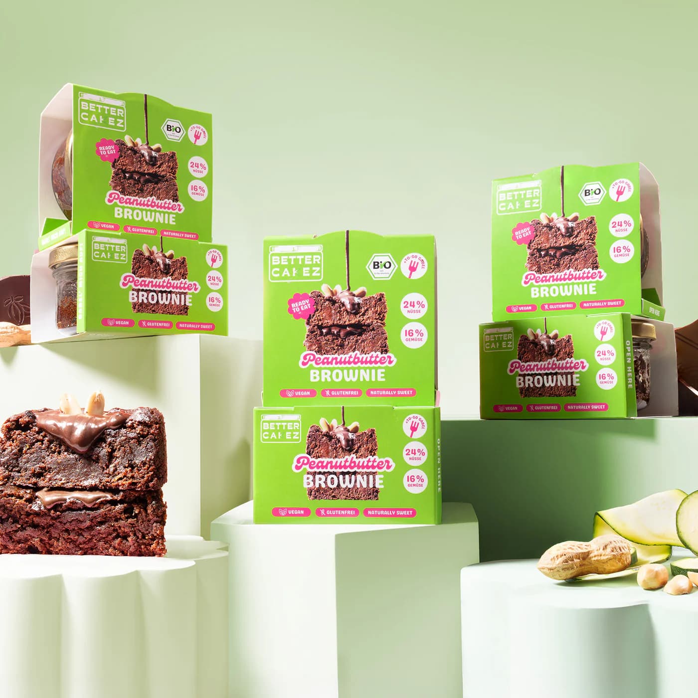 Better Cakez Peanutbutter Brownie Bio 105g