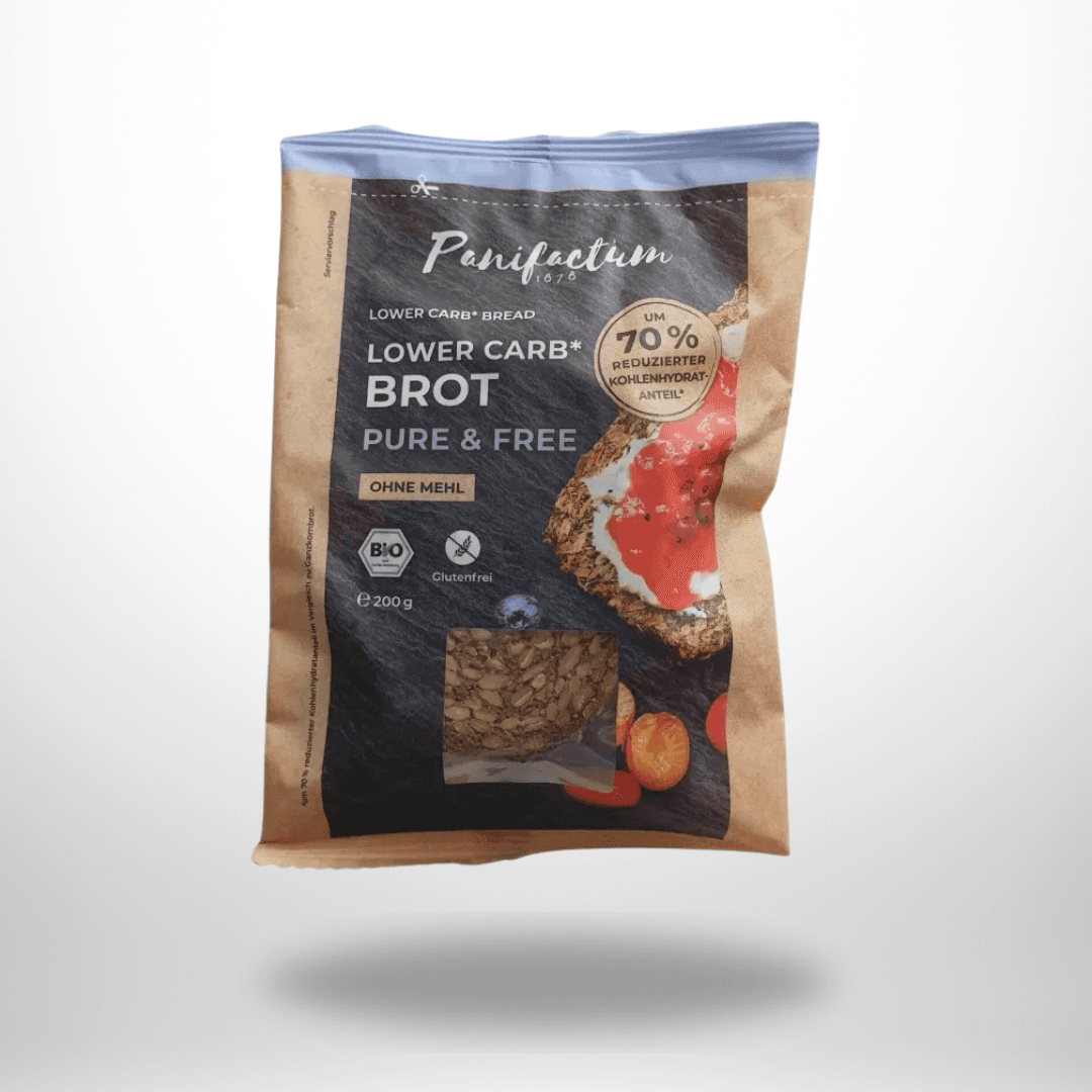 Panifactum Low Carb Brot Pure&Free Bio 200g – Bild 1