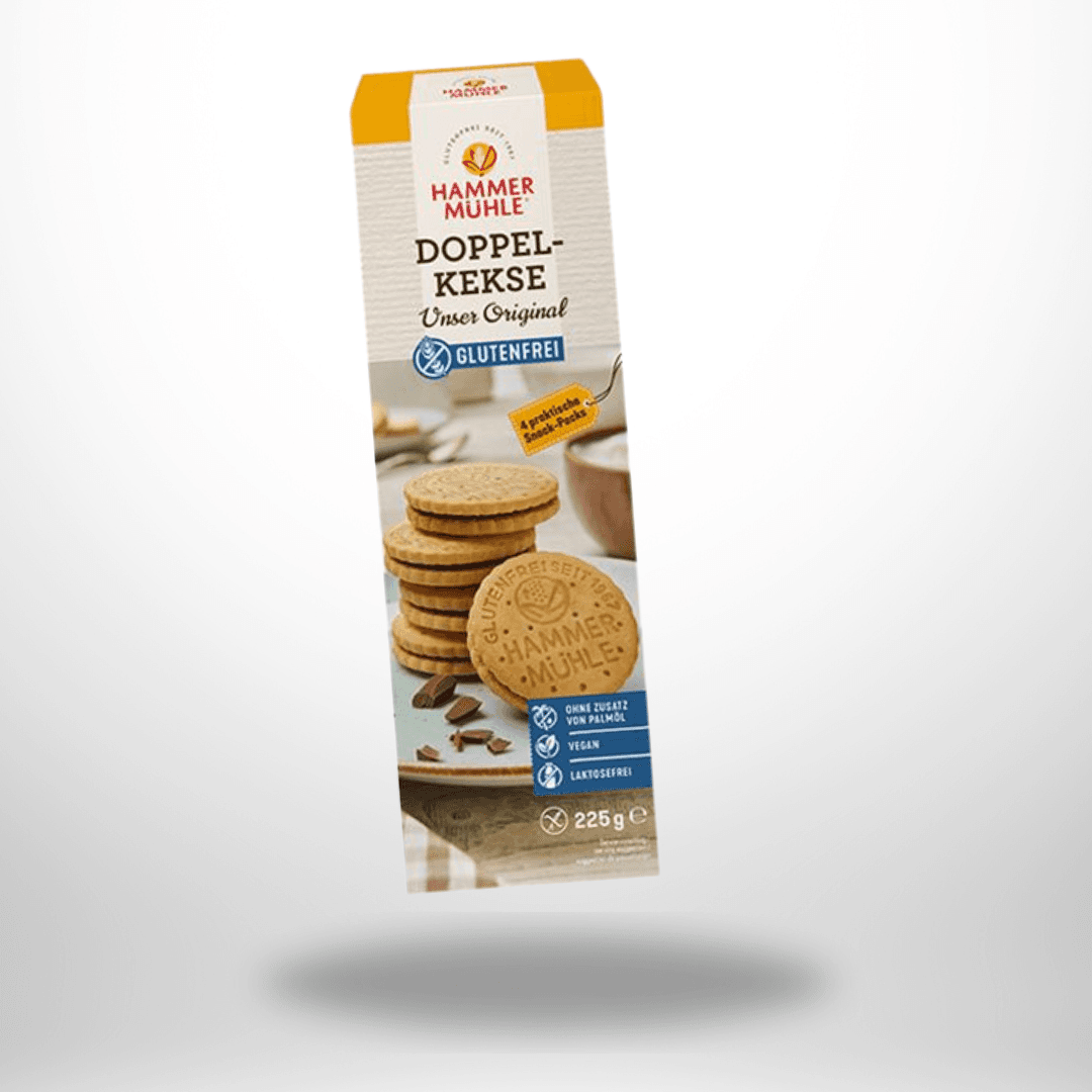 Hammermühle Doppelkekse mit Kakaocreme 225g – Bild 1