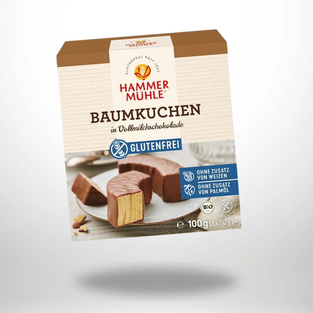 Hammermühle Bio Baumkuchen in Vollmilchschok 100g – Bild 1