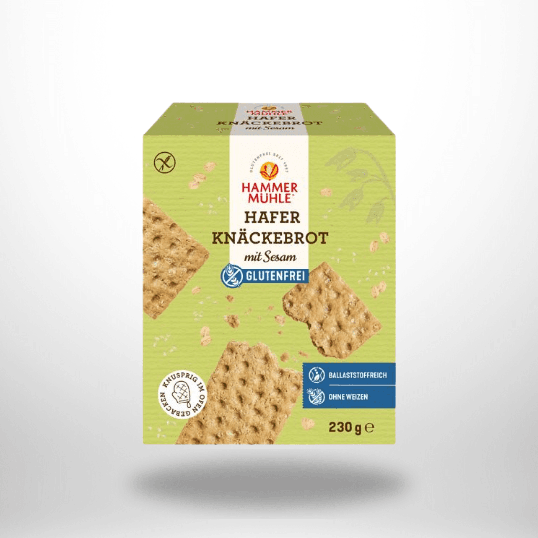 Hammermühle Hafer Knäckebrot mit Sesam 230g – Bild 1