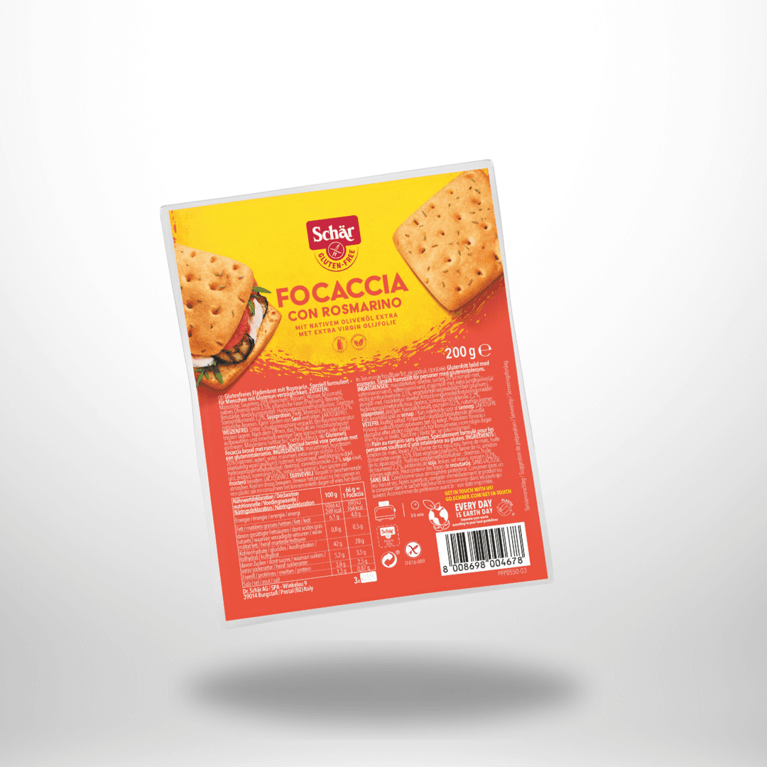 Schär Focaccia Rosmarin 200g – Bild 1