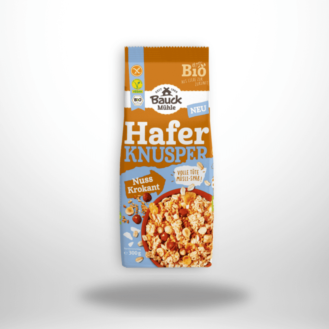 Bauck Hafer Knusper Müsli Nuss Krokant Bio 300g – Bild 1