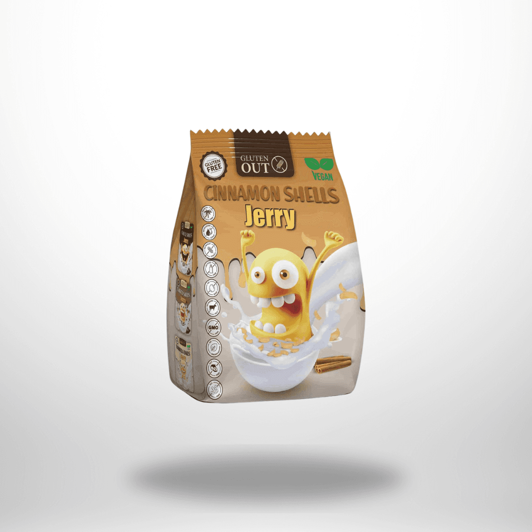 Gluten Out Jerry Cinnamon Shells 375g – Bild 1