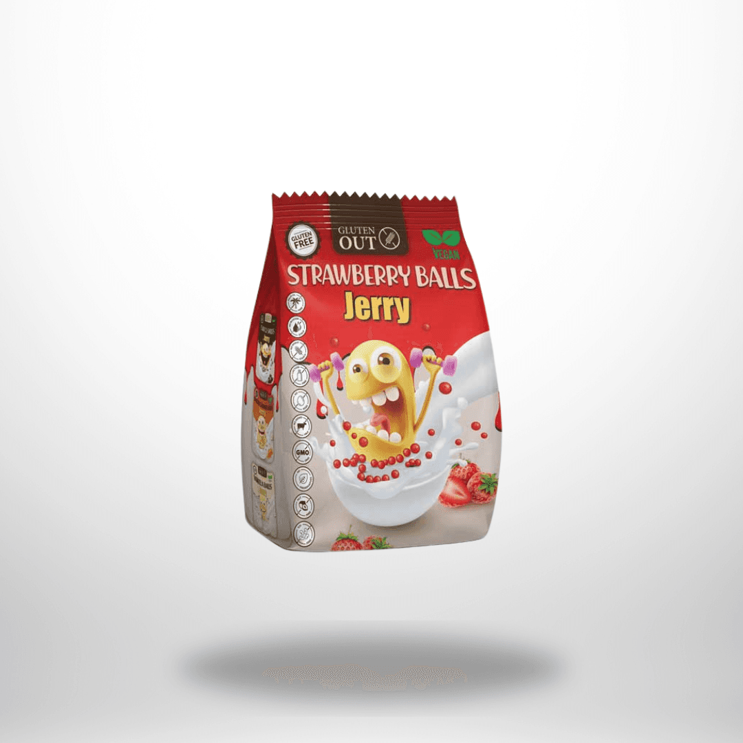 Gluten Out Jerry Strawberry Balls 375g