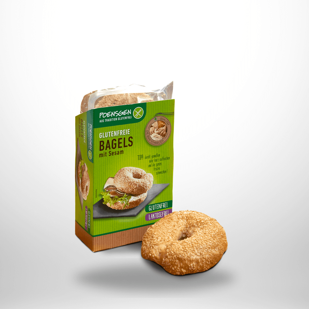 Poensgen Bagels mit Sesam (2 Stück) 150g – Bild 1
