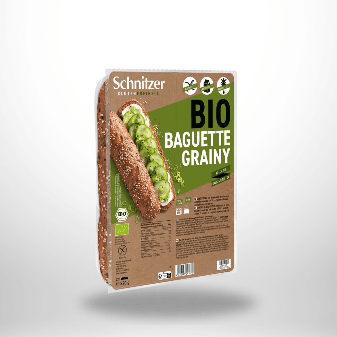 Schnitzer Bio Baguette Grainy Maisbaguette mit Ölsamen 320g