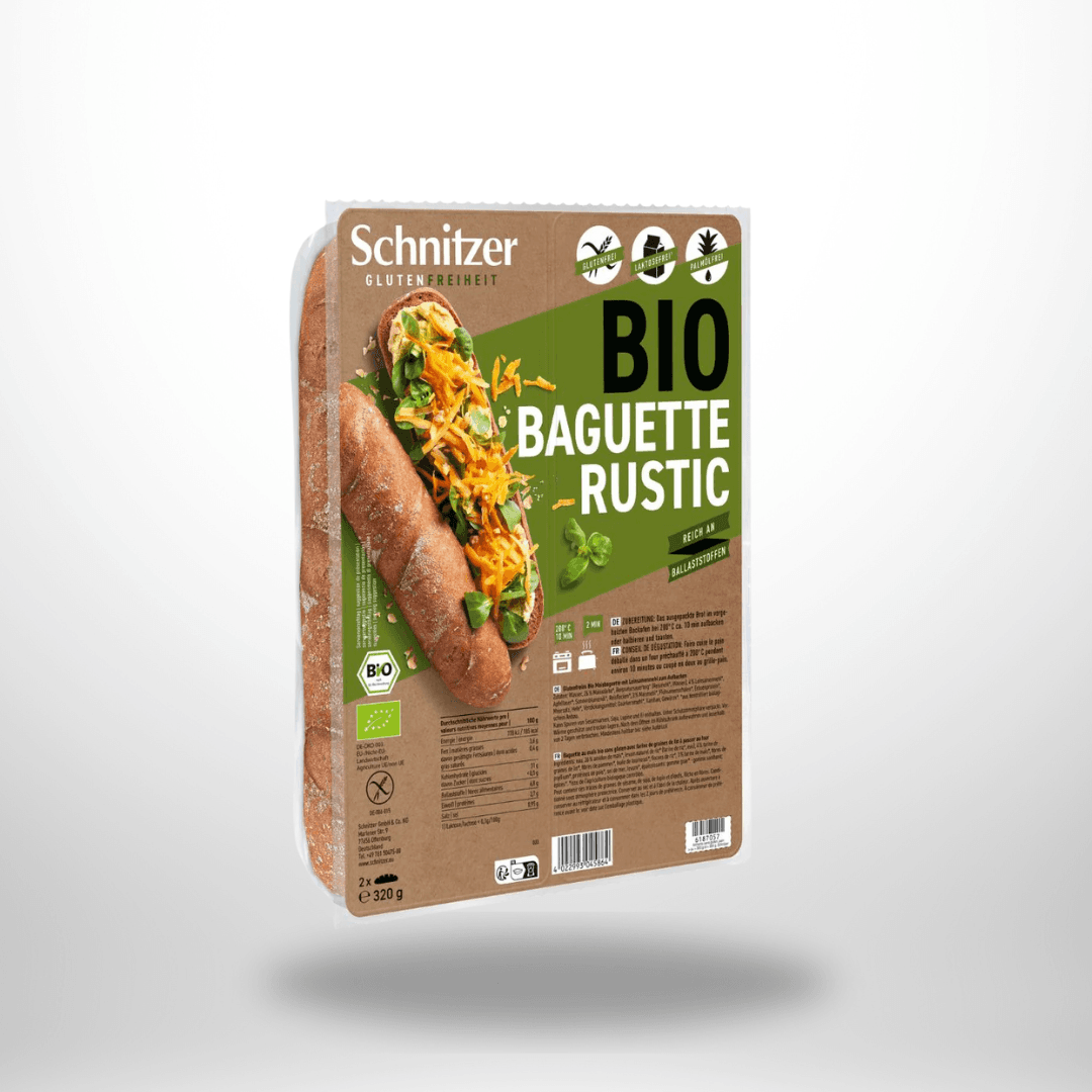Schnitzer Bio Baguette Rustic Maisbaguette mit Leinsamen 320g