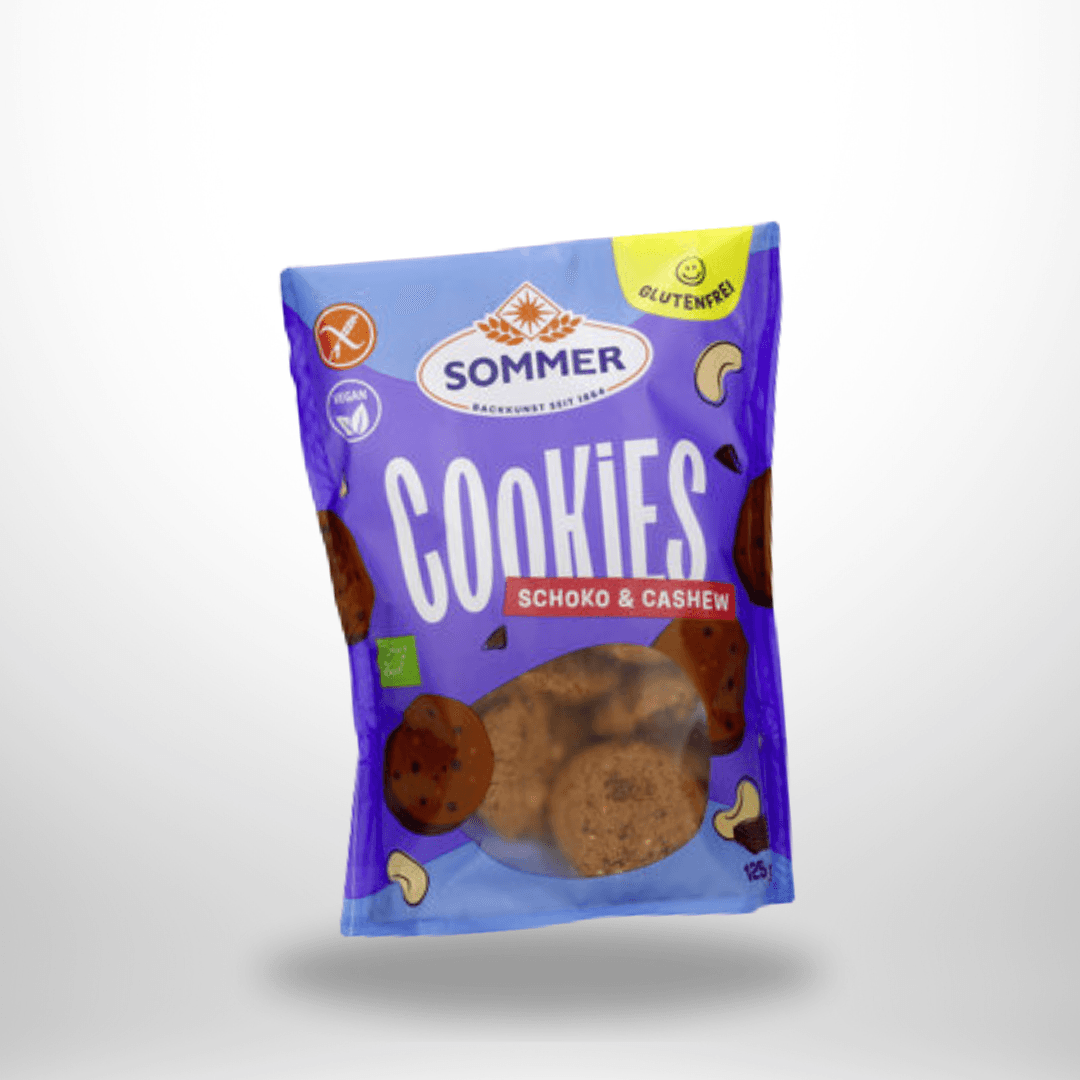 Sommer Cookies Choco Cashew Bio 125g – Bild 1