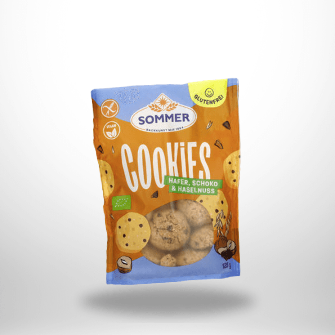 Sommer Cookies Hafer Schoko Haselnuss Bio 125g – Bild 1