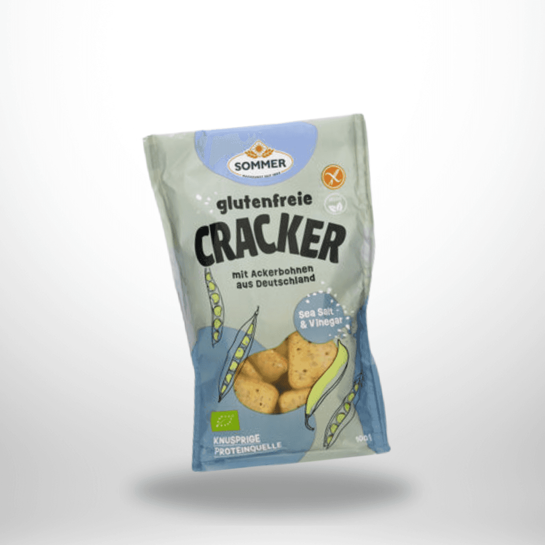 Sommer Bohnen Cracker Sea Salt & Vinegar Bio 100g – Bild 1